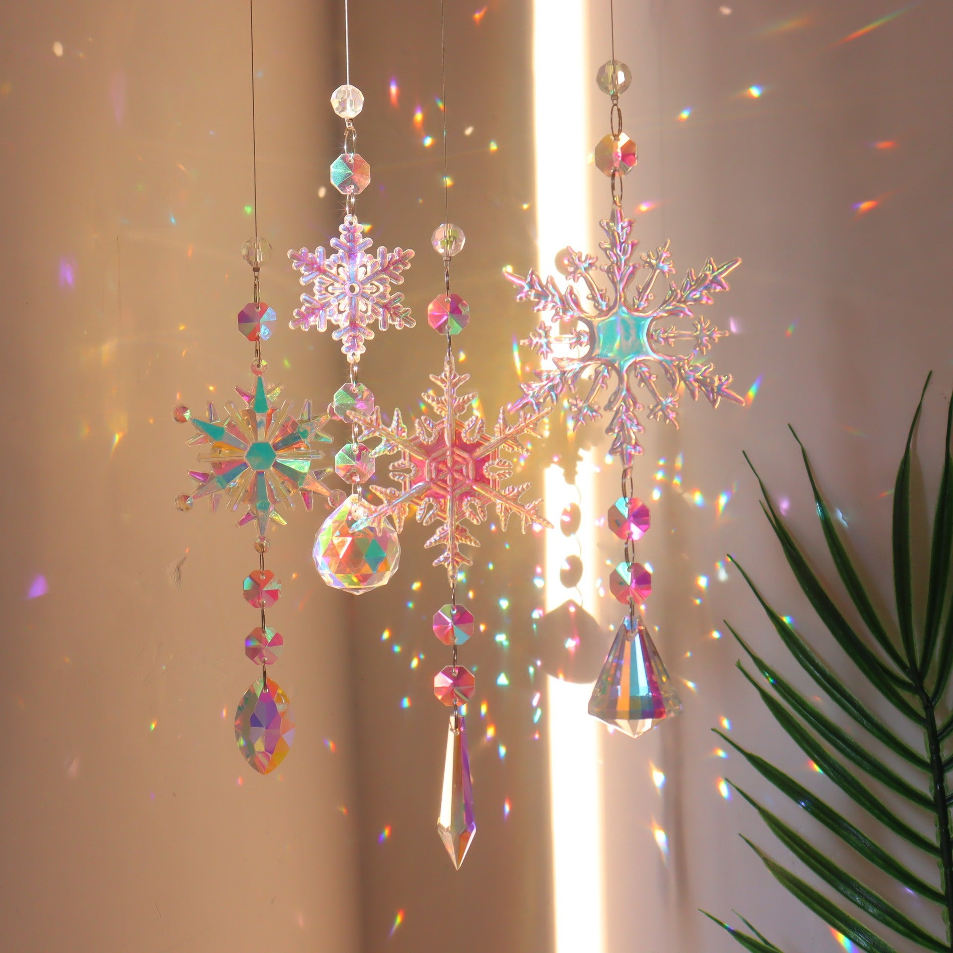 Christmas Sun Catcher Colorful Snowflake