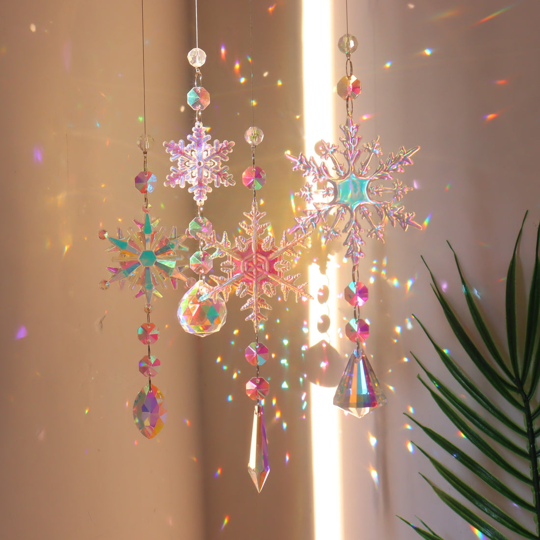 Christmas Sun Catcher Colorful Snowflake