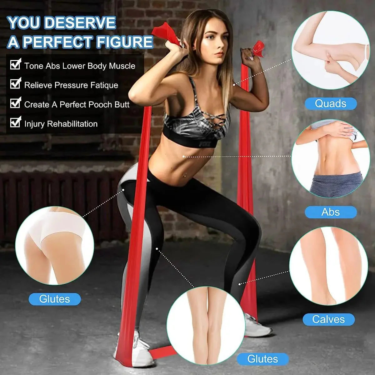 ImageYoga Elastic Resistance Bands